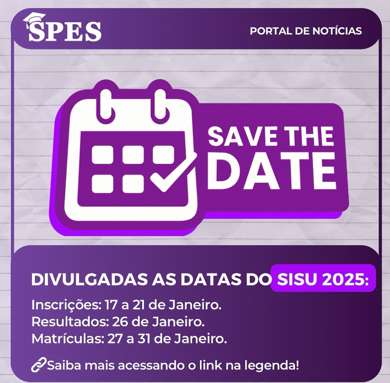 Imagem ilustrativa sobre as datas do SISU